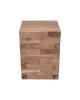 Βοηθητικό τραπέζι Werzy Inart φυσικό μασίφ ξύλο teak 35x35x49εκ Υλικό: TEAKWOOD 315-000009