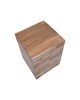 Βοηθητικό τραπέζι Werzy Inart φυσικό μασίφ ξύλο teak 35x35x49εκ Υλικό: TEAKWOOD 315-000009