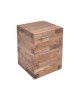 Βοηθητικό τραπέζι Werzy Inart φυσικό μασίφ ξύλο teak 35x35x49εκ Υλικό: TEAKWOOD 315-000009