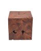 Σκαμπό Boxy Inart φυσικό μασίφ ξύλο teak 40x40x40εκ Υλικό: TEAKWOOD 315-000024