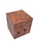 Σκαμπό Boxy Inart φυσικό μασίφ ξύλο teak 40x40x40εκ Υλικό: TEAKWOOD 315-000024