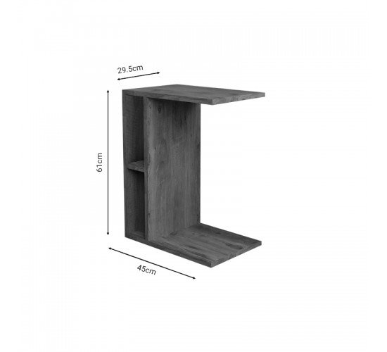 Βοηθητικό τραπέζι Boner oak μελαμίνης 45x29.5x61εκ Υλικό: MELAMINE 321-000037