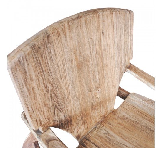 Πολυθρόνα Brazin φυσικό teak ξύλο 72x71x77εκ Υλικό: TEAK WOOD 335-000001