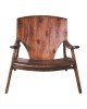 Πολυθρόνα Brazin καρυδί teak ξύλο 72x71x77εκ Υλικό: TEAK WOOD 335-000002