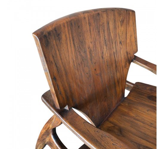 Πολυθρόνα Brazin καρυδί teak ξύλο 72x71x77εκ Υλικό: TEAK WOOD 335-000002