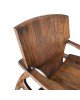 Πολυθρόνα Brazin καρυδί teak ξύλο 72x71x77εκ Υλικό: TEAK WOOD 335-000002