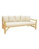 Καναπές Roziana φυσικό teak ξύλο 210x100x80εκ Υλικό: TEAKWOOD - FABRIC 335-000021