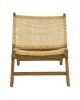 Καρέκλα Jerenze φυσικό teak ξύλο-rattan 65x78x68εκ Υλικό: TEAKWOOD - RATTAN 336-000010