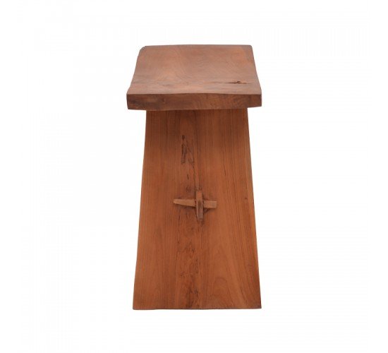 Σκαμπό Shogun teak ξύλο σε φυσική απόχρωση 46x28x46εκ Υλικό: TEAK WOOD 338-000017