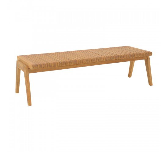 Παγκάκι Jey teak ξύλο σε φυσική απόχρωση 150x45x40εκ Υλικό: TEAK WOOD 340-000016