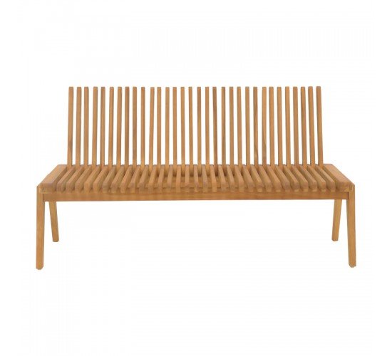 Παγκάκι Jey teak ξύλο σε φυσική απόχρωση 150x45x40εκ Υλικό: TEAK WOOD 340-000016