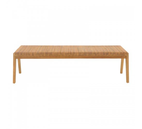 Παγκάκι Jey teak ξύλο σε φυσική απόχρωση 150x45x40εκ Υλικό: TEAK WOOD 340-000016