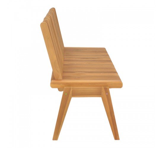 Παγκάκι Jey teak ξύλο σε φυσική απόχρωση 150x45x40εκ Υλικό: TEAK WOOD 340-000016