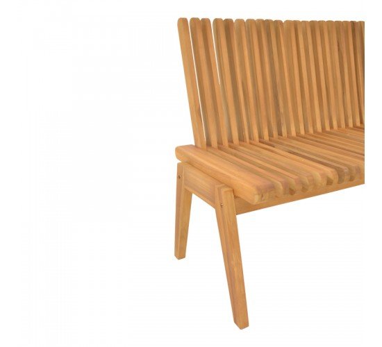 Παγκάκι Jey teak ξύλο σε φυσική απόχρωση 150x45x40εκ Υλικό: TEAK WOOD 340-000016