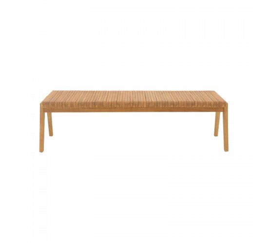 Παγκάκι Jey teak ξύλο σε φυσική απόχρωση 120x45x40εκ Υλικό: TEAK WOOD 340-000017