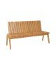 Παγκάκι Jey teak ξύλο σε φυσική απόχρωση 120x45x40εκ Υλικό: TEAK WOOD 340-000017