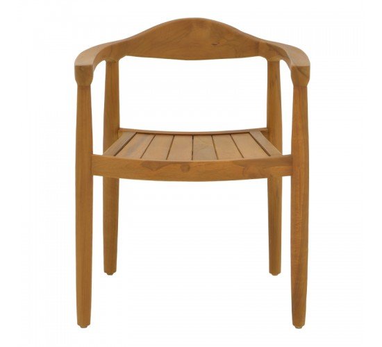 Πολυθρόνα Ganny teak ξύλο σε φυσική απόχρωση 59x56x71εκ Υλικό: TEAK WOOD 340-000021