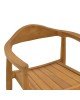 Πολυθρόνα Ganny teak ξύλο σε φυσική απόχρωση 59x56x71εκ Υλικό: TEAK WOOD 340-000021