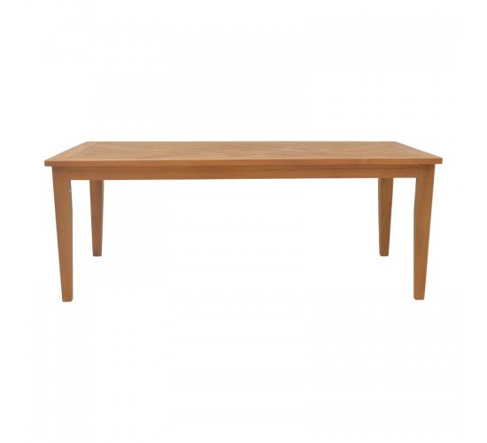 Τραπέζι Mady teak ξύλο σε φυσική απόχρωση 200x100x75εκ Υλικό: TEAK WOOD 340-000022