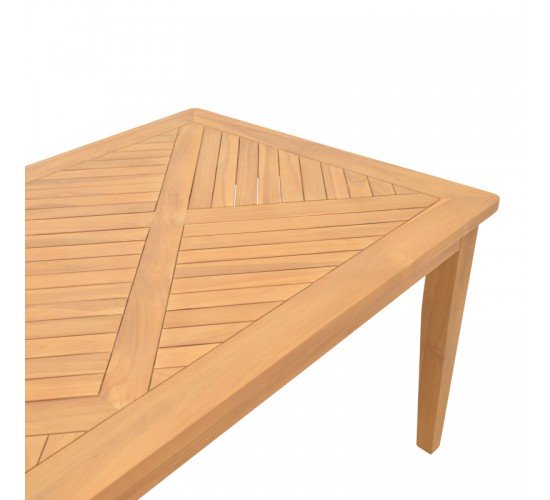 Τραπέζι Mady teak ξύλο σε φυσική απόχρωση 200x100x75εκ Υλικό: TEAK WOOD 340-000022