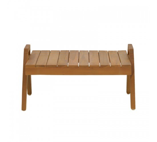 Τραπέζι Kally teak ξύλο σε φυσική απόχρωση 60x50x34εκ Υλικό: TEAK WOOD 340-000023