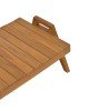 Τραπέζι Kally teak ξύλο σε φυσική απόχρωση 60x50x34εκ Υλικό: TEAK WOOD 340-000023