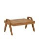 Τραπέζι Kally teak ξύλο σε φυσική απόχρωση 60x50x34εκ Υλικό: TEAK WOOD 340-000023