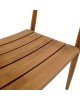 Πολυθρόνα Noody teak ξύλο σε φυσική απόχρωση 62x55x75εκ Υλικό: TEAK WOOD 343-000001