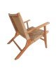 Πολυθρόνα Crosy teak ξύλο σε φυσική απόχρωση 71x81x75εκ Υλικό: TEAK WOOD/ SYNTHETIC WEAVING 343-000003