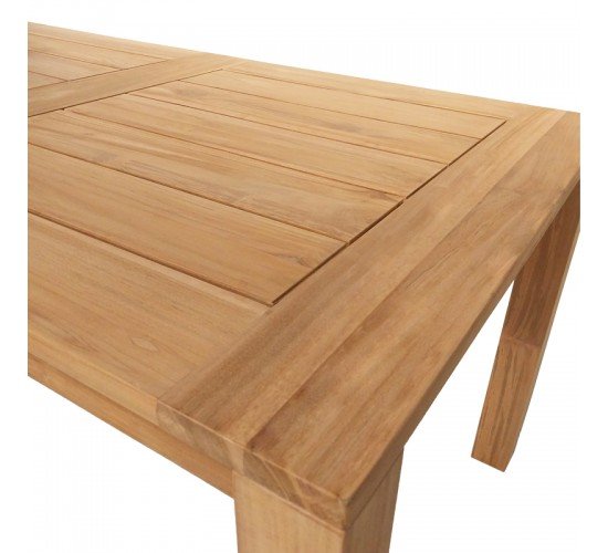 Τραπέζι Pablo teak ξύλο σε φυσική απόχρωση 160x90x76εκ Υλικό: TEAK WOOD 343-000010