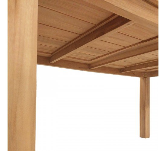 Τραπέζι Pablo teak ξύλο σε φυσική απόχρωση 160x90x76εκ Υλικό: TEAK WOOD 343-000010