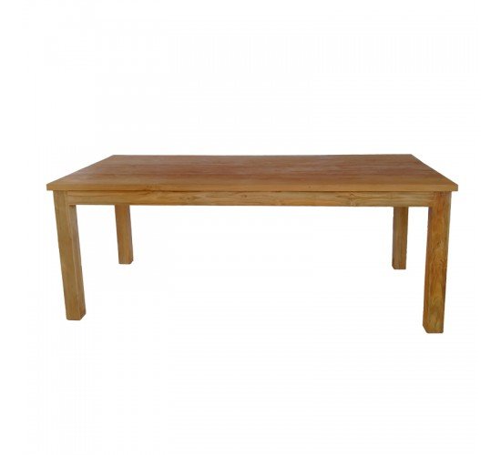 Τραπέζι Wooly teak ξύλο σε φυσική απόχρωση 220x90x75εκ Υλικό: TEAK WOOD 343-000015