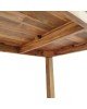 Τραπέζι Wooly teak ξύλο σε φυσική απόχρωση 220x90x75εκ Υλικό: TEAK WOOD 343-000015