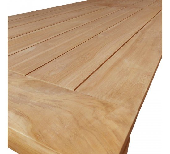 Τραπέζι Pablo teak ξύλο σε φυσική απόχρωση 240x100x76εκ Υλικό: TEAK WOOD 343-000016