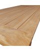 Τραπέζι Pablo teak ξύλο σε φυσική απόχρωση 240x100x76εκ Υλικό: TEAK WOOD 343-000016