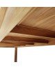 Τραπέζι Pablo teak ξύλο σε φυσική απόχρωση 240x100x76εκ Υλικό: TEAK WOOD 343-000016