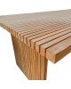 Τραπέζι Zibra teak ξύλο σε φυσική απόχρωση 220x100x75εκ Υλικό: TEAK WOOD 343-000024