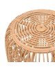 Σκαμπό Rajesty rattan pe σε φυσική απόχρωση Φ60x46εκ Υλικό: RATTAN PE 344-000010