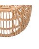 Σκαμπό Rajesty rattan pe σε φυσική απόχρωση Φ60x46εκ Υλικό: RATTAN PE 344-000010