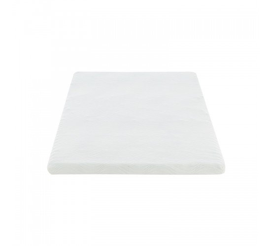 Ανώστρωμα Casmeriane λευκό ύφασμα-memory foam 90x190x5εκ Υλικό: POLYESTER FABRIC - MEMORY FOAM 348-000007