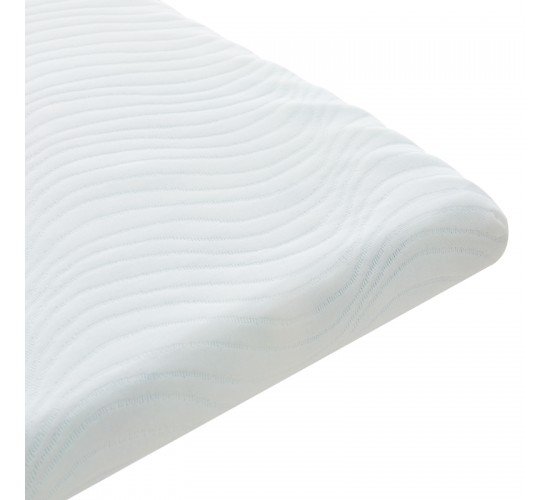 Ανώστρωμα Casmeriane λευκό ύφασμα-memory foam 90x190x5εκ Υλικό: POLYESTER FABRIC - MEMORY FOAM 348-000007