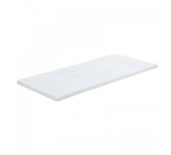 Ανώστρωμα Casmeriane λευκό ύφασμα-memory foam 90x190x5εκ Υλικό: POLYESTER FABRIC - MEMORY FOAM 348-000007