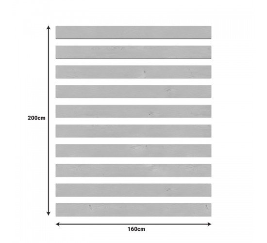 Κρεβατόξυλα σετ 10τεμ για κρεβάτια Comcie/Elencia/Monakol/Canter 160x200εκ Υλικό: FIR WOOD 362-000010