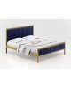 KPS/QUEEN BED EΛΛΗΝΙΚΗΣ ΚΑΤΑΣΚΕΥΗΣ ΜΕΤΑΛΛΟ&ΥΦΑΣΜΑ 150Χ200ΕΚ