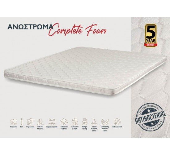 KPS ΑΝΩΣΤΡΩΜΑ FOAM 090X200X6ΕΚ  COMPLETE 08.02.217 5000