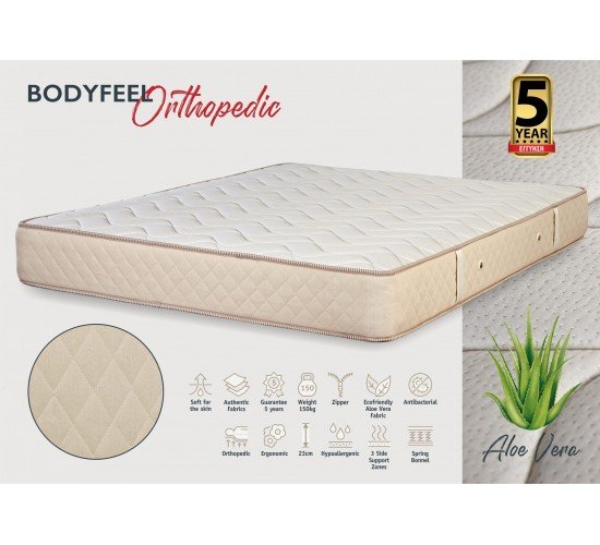 KPS ΣΤΡΩΜΑ BODYFEEL ORTHOPΕDIC 090X200X23ΕΚ ALOE VERA 08.02.207 5327