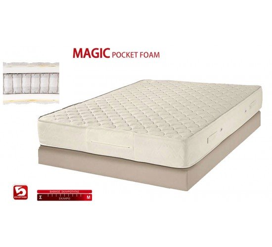 KPS ΣΤΡΩΜΑ MAGIC POCKET FOAM 90X200X28EK 08.01.66 6664