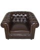 ΠΟΛΥΘΡΟΝΑ T.CHESTERFIELD POLINA HM3011.01 PU ΣΚΟΥΡΟ ΚΑΦΕ 110x90x73Yεκ.