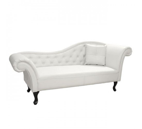 ΑΝΑΚΛΙΝΔΡΟ T.CHESTERFIELD NIOVI HM3008.02 PU ΛΕΥΚΟ ΔΕΞΙ ΜΠΡΑΤΣΟ 190x61x84Yεκ.