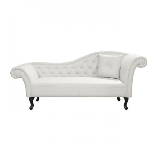 ΑΝΑΚΛΙΝΔΡΟ T.CHESTERFIELD NIOVI HM3008.02 PU ΛΕΥΚΟ ΔΕΞΙ ΜΠΡΑΤΣΟ 190x61x84Yεκ.